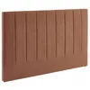 Image de Tête de lit pour lit double 160cm revêtement tissu camel - Cole 170cm