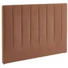 Image de Tête de lit pour lit double 140cm revêtement tissu camel - Cole 150cm