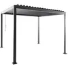 Image de Pergola bioclimatique anthracite aluminium et acier lames orientables 3x3m - Imperial