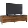 Image de Meuble TV 80 pouces 4 portes 4 niches Imitation châtaignier   Gamme BROOKLYN L183×P38×H49 cm