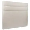 Image de Tete de lit Lignes Bouclette Beige L 200 cm - Ep 10 cm rembourré - Tête de lit design en bois massif