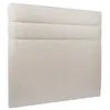 Image de Tete de lit Lignes Bouclette Beige L 160 cm - Ep 10 cm rembourré - Tête de lit design en bois massif