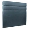 Image de Tete de lit Lignes Bouclette Bleue L 140 cm - Ep 10 cm rembourré - Tête de lit design en bois massif