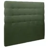 Image de Tete de lit Capitonnée Tissu Vert L 160 cm - Ep 10 cm rembourré - Tête de lit design en bois massif
