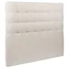 Image de Tete de lit Capitonnée Bouclette Beige L 160 cm - Ep 10 cm rembourré - Tête de lit design en bois massif