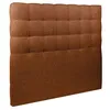Image de Tete de lit Capitonnée Bouclette Terracotta L 140 cm - Ep 10 cm rembourré - Tête de lit design en bois massif