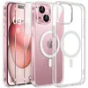 Image de Coque Magnétique Compatible Avec MagSafe pour iPhone 15 61 Pouces - 2 Verres Trempés Transparent