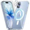 Image de Coque Magnétique pour Iphone 17 63 Pouces + 2 Vitre Verres Trempés + 2 Caméra Protecteur Compatible Avec MagSafe Transparent
