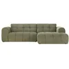 Image de SALFORD - Canapé dangle 3/4 places nuage en velours vert