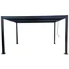 Image de NAXOS - Pergola bioclimatique 4x3m structure et lames en aluminium noir