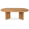 Image de RAAV - Table basse design ovale bois 120cm