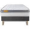 Image de Matelas + sommier 90x200 Memo Zen Mousse à mémoire de forme 5 zones de confort MAXI épaisseur
