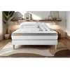 Image de Pack matelas + sommier 160x200 Memo Zen Mousse à mémoire de forme 5 zones de confort MAXI épaisseur + Couette + 2 oreillers