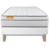 Image de Matelas + sommier 90x200 Memo Luxe Ressorts ensacheés + mémoire de forme 5 zones de confort MAXI épaisseur
