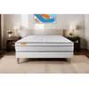 Image de Matelas + sommier 140x200 Memo Luxe Ressorts ensachés + mémoire de forme 5 zones de confort MAXI épaisseur