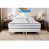 Image de Pack matelas 180x200 + double sommiers 90x200 Memo Luxe Ressorts ensachés + mémoire de forme 5 zones de confort MAXI épaisseur