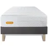Image de Matelas + sommier 90x190 Memo Bio Mousse à mémoire de forme 5 zones de confort Maxi épaisseur Déhoussable