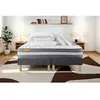 Image de PACK matelas 160x200 + double sommier 80x200 Memo Plus Mémoire de forme 3 zones + 2 oreillers + couette