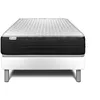 Image de Ensemble Matelas Sommier 90x200 cm - Sommier Blanc (déjà monté) - Vitalmemo One Blanc