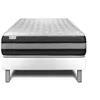 Image de Ensemble Matelas Sommier 90x200 cm - Sommier Blanc (déjà monté) - Vitalspring Zen Blanc