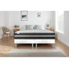 Image de Ensemble Matelas Sommier 200x200 cm - 2 Sommiers Blanc - Vitalspring Zen Blanc