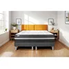 Image de Ensemble Matelas Sommier 160x200 cm - 2 Sommiers Gris - Vital Power Zen Gris
