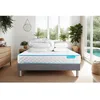 Image de Ensemble sommier matelas 140x190 Bodyone Mousse HD micro alvéolé - 19 cm - Très ferme - sommier gris + 2 oreillers + couette