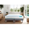 Image de Ensemble sommier matelas 160x200 Bodyone Mousse HD micro alvéolé - 19 cm - Très ferme - double sommiers gris
