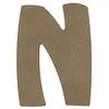 Image de Lettre majuscule N en bois MDF à décorer - 8 cm