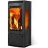 Image de Poêle à bois TALMA TRI VISION acier - vertical - 91kW - 458 x 1058 x 438 cm