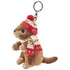 Image de Peluche Marmotte porte cle 10cm - ANIMA - PELUCHES/Animaux - M089 - Beige - Dès 3 ans