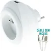 Image de Prise 16A avec chargeur USB blanche