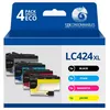 Image de Pack compatible BROTHER LC424 4 cartouches