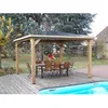 Image de HABRITA Pool house Blueterm en bois massif - Poteau 14 x 12 cm