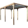 Image de HABRITA Pergola sapin traité très haute température à 215°C - 300 x 502 cm