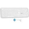 Image de Clavier sans fil Bluetooth - BLUESTORK - MAC - Full size - Compatible Mac - Blanc