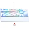 Image de Clavier Gamer - The G-Lab - KEYZ RUBIDIUM - Mécanique (Switch Rouge) - Repose Poignet - RGB - Filaire - Azerty - Blanc