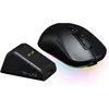Image de Souris gamer compétitif + base de charge HUB - Avec ou sans fil - THE G-LAB - KULT-TITAN PRO - RGB - 12000 DPI - Noir