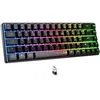 Image de Clavier Gamer sans fil - Membrane - THE G-LAB - KEYZ HYDROGEN - Format 60% - AZERTY - Rétroéclairé - Noir