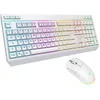 Image de Pack gamer sans fil - THE G-LAB - COMBO TUNGSTEN EX W - Clavier + souris - 32 macros configurables - BLANC