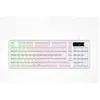 Image de Clavier gamer membrane - Touches silencieuses - THE G-LAB - KEYZ CAESIUM EX - 100% - Filaire - Rainbow - Blanc