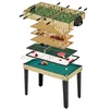 Image de Table de jeux 10 en 1 - Baby-Foot - Billard - Ping Pong - Hockey - Bowling - Cartes - Structure Bois - Accessoires Inclus