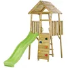 Image de Kangui - Tour de jeux en bois Wiki - Toboggan mur descalade cabane échelle
