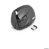 Image de Souris Sans Fil - URBAN FACTORY - EML20UF-V2 - Ergonomique - Pour Gaucher - Noir