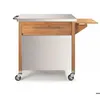 Image de Dm Creation Chariot pour plancha bois/inox - 00231n