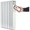 Image de Radiateur électrique connecté à inertie sèche 1000 W UNIVR CHAUFFAGE Eden blanc