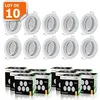 Image de Spot LED orientable blanc - EUROBRYTE - kit de 10 - 430 Lm - 5W - GU10 - intérieur