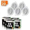 Image de Spot LED orientable blanc - LAMPESECOENERGIE - lot de 20 - 430 Lm - 5W - GU10