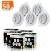 Image de Spot LED Orientable Blanc - LAMPESECOENERGIE - GU10 230V eq. 50W - Blanc Chaud