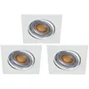 Image de Spot LED Carré Blanc 230V 38° Blanc Chaud - LAMPESECOENERGIE - Spots - Encastrable